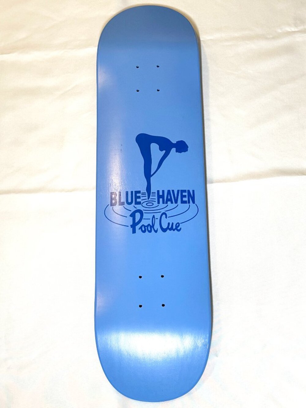 Blue Haven Pool Cue OG limited Pool - Skateboard Deck - 8.5 NEW Unused
